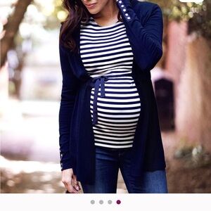 Seraphine Maternity and Nursing Striped Top